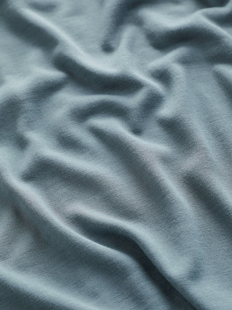 Blue Slouch V-Neck T-Shirt - Image 5 of 5
