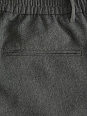 Gris - Pantalones de chándal elegantes con cintura elástica y parte delantera lisa - Imagen 10 de 11