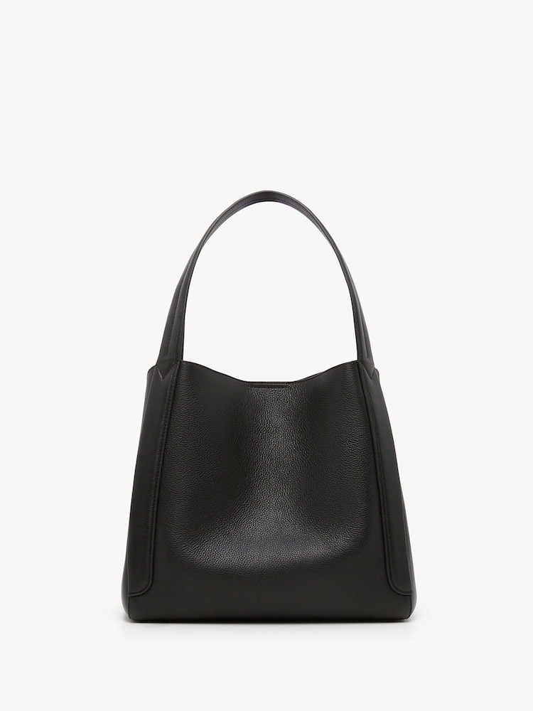 Jasper Conran London Darcey Leather 3 Section Hobo Bag - Image 3 of 5
