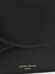 Jasper Conran London Darcey Leather Double Flap Cross-Body Bag - Image 4 of 5