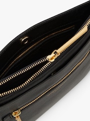 Jasper Conran London Darcey Triple Section Cross-Body Black Bag - Image 4 of 5