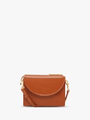 Jasper Conran London Darcey Leather Double Flap Cross-Body Bag - Image 2 of 5