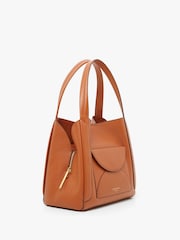 Jasper Conran London Darcey Leather 3 Section Hobo Bag - Image 2 of 5