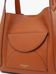Jasper Conran London Darcey Leather 3 Section Hobo Bag - Image 4 of 5
