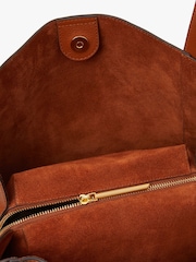 Jasper Conran London Darcey Leather 3 Section Hobo Bag - Image 5 of 5