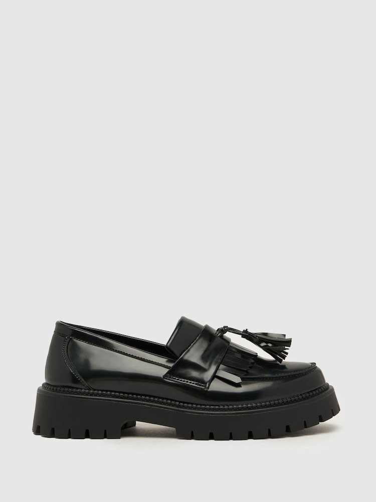 Schuh Lachelle Black Loafers - Image 1 of 4 Schuh Lachelle Black Loafers - Image 1 of 4