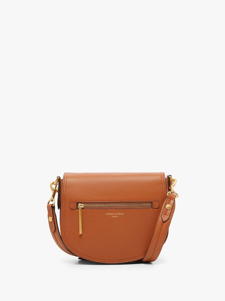 Jasper Conran London Darcey Leather Saddle Bag - Image 1 of 5