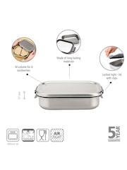 Brabantia Silver Make & Take Lunch Box Medium - Image 2 of 6