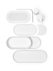 Brabantia White SinkStyle Organiser Set of 3 - Image 5 of 6