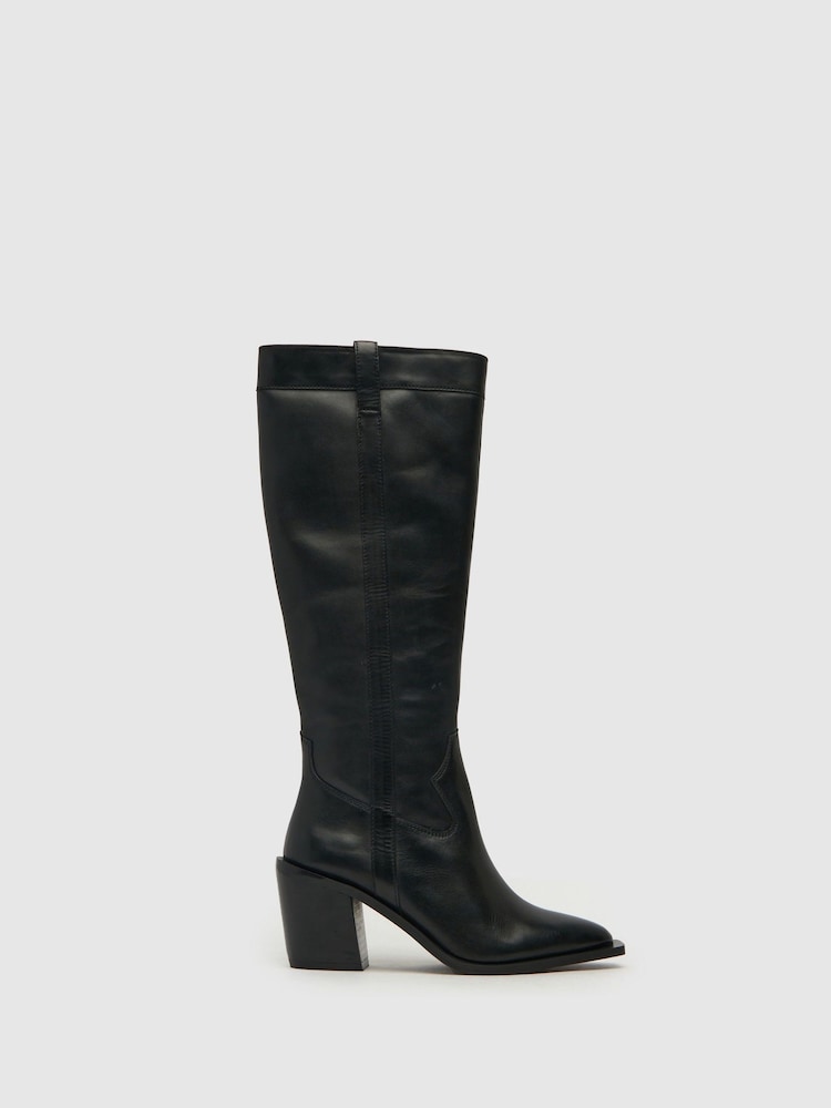 Botas negras tejanas por la rodilla Dorothy de Schuh - Imagen 1 de 4