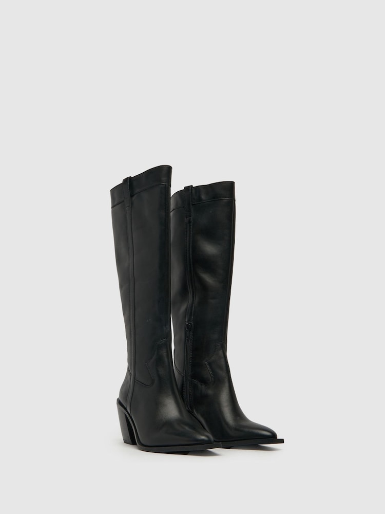 Botas negras tejanas por la rodilla Dorothy de Schuh - Imagen 2 de 4
