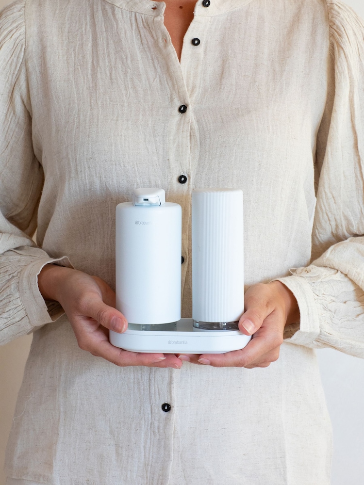 Brabantia White SinkStyle Soap Dispenser Set - Image 2 of 6