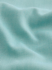 Aqua Blue Trimmed Easy Care Single Cuff Shirt - Image 8 of 9