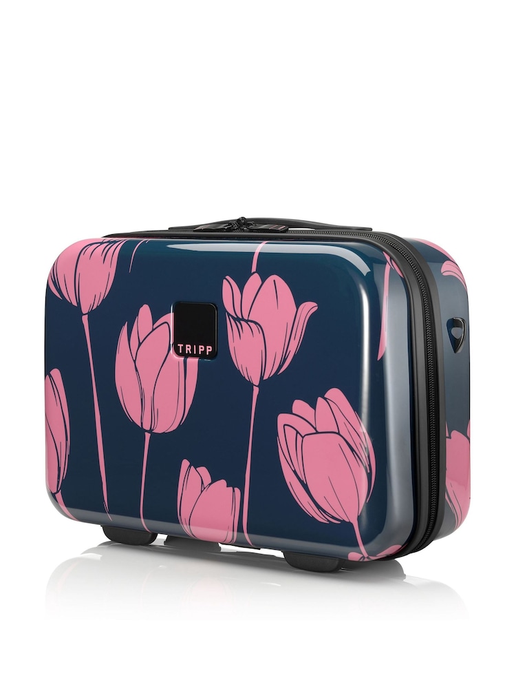 Tripp Blue Tulip Print Vanity Case - Image 1 of 4