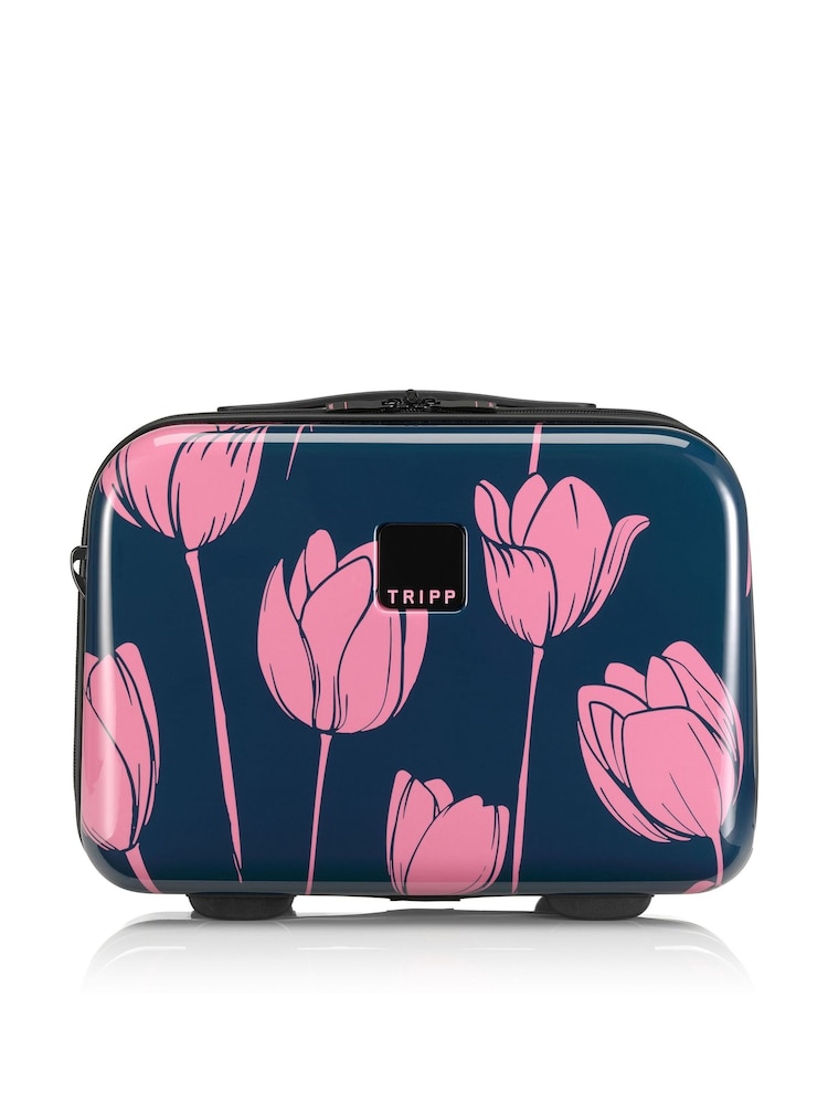 Tripp Blue Tulip Print Vanity Case - Image 2 of 4