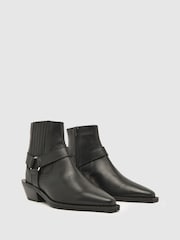 Schuh Azlan Leather Hardware Western Boots - Image 2 of 4