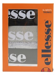 حزمة 3 بوكسرات باللون الأبيض والمتعدد من Ellesse - صورة 5 من 6