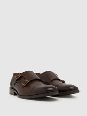 Schuh Rossa Leather Monk Shoes - Image 2 of 4