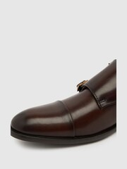 Schuh Rossa Leather Monk Shoes - Image 3 of 4