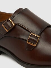 Schuh Rossa Leather Monk Shoes - Image 4 of 4