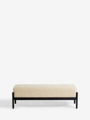 French Connection Mink Kari Teddy Boucle Bench - Image 5 of 6