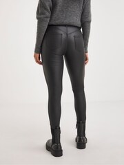 JD Williams Black Magisculpt Coated Skinny Leg Jeans - Image 2 of 4