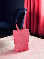 Pink Bright Blackout/Thermal Cotton Eyelet Curtains - Image 8 of 9