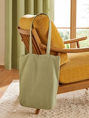 Green Olive Cotton Blackout/Thermal Eyelet Curtains - Image 4 of 6