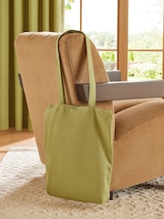 Green Moss Cotton Blackout/Thermal Eyelet Curtains - Image 4 of 8