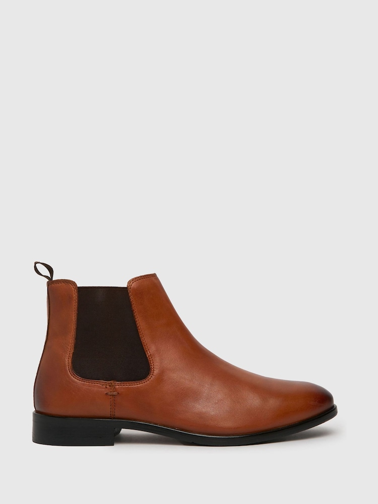 بني فاتح - حذاء طويل جلد Chelsea من Schuh - صورة 1 من 4