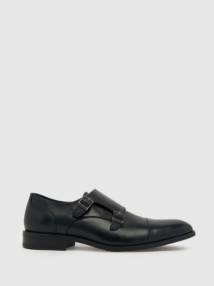 Schuh Rossa Leather Monk Shoes - Image 1 of 4