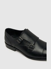 Schuh Rossa Leather Monk Shoes - Image 3 of 4