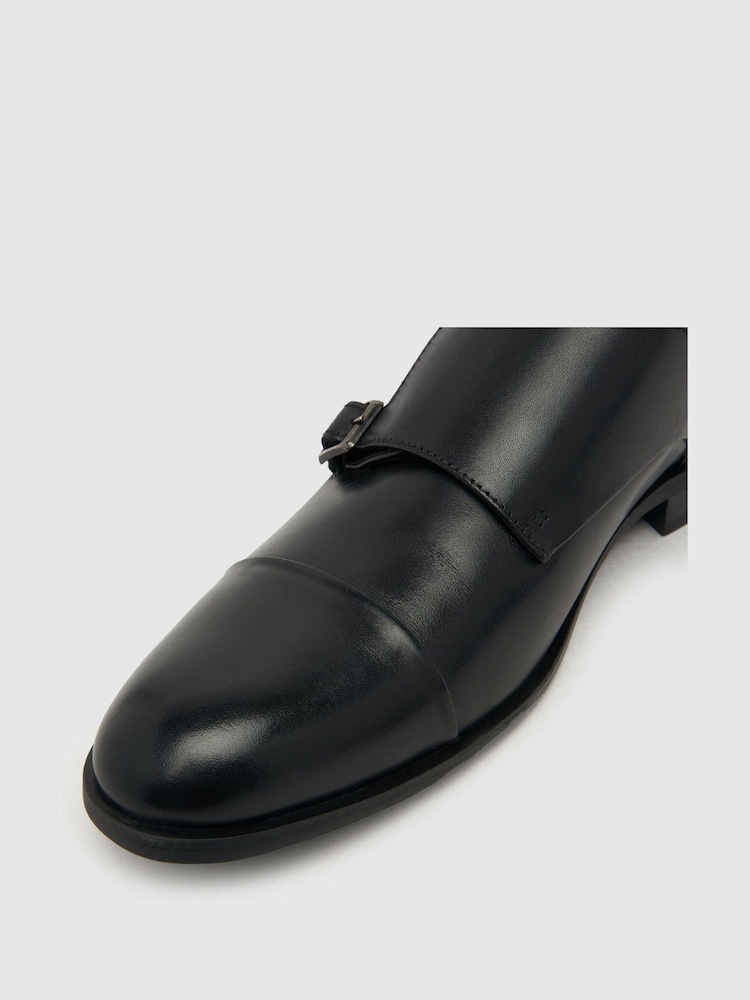 Schuh Rossa Leather Monk Shoes - Image 4 of 4