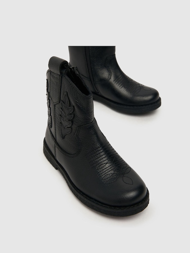 Noir - Schuh bottes western Cowgirl junior - Image 3 of 4
