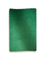Bright Green Matte Velvet Blackout/Thermal Eyelet Curtains - Image 6 of 7
