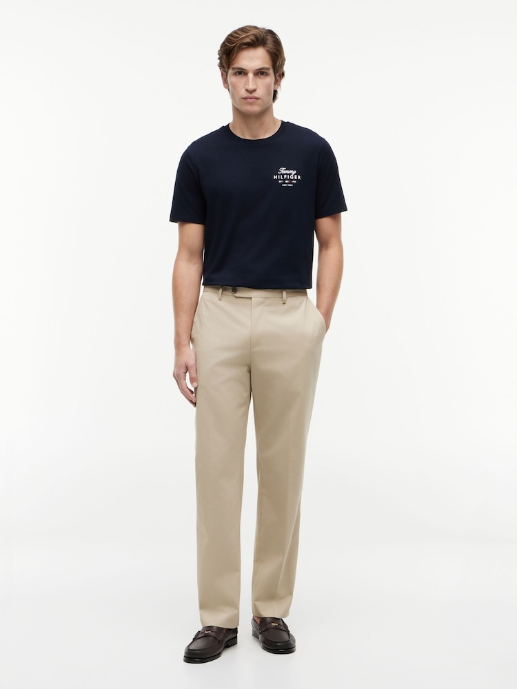 Tommy Hilfiger Blue Logo Jersey Crew Neck T-Shirt - Image 2 of 5