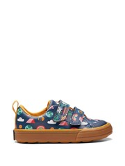 Clarks Blue Combi Foxing Hedge Shoes - Image 1 of 7