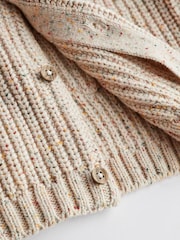 Milk Club Oatmeal Chunky Knitted Embroidered Baby Cardigan - Image 11 of 11