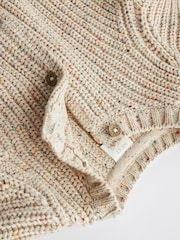 Milk Club Oatmeal Chunky Knitted Embroidered Baby Cardigan - Image 8 of 11