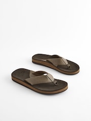 Brown Motionflex Flip Flops - Image 1 of 7