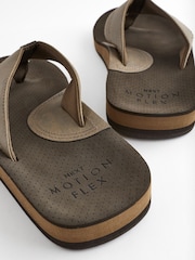 Brown Motionflex Flip Flops - Image 6 of 7
