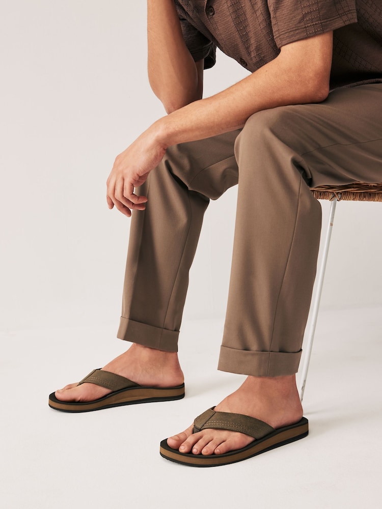 Brown Motionflex Flip Flops - Image 7 of 7