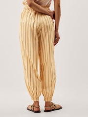 Monsoon Cream Eve Stripe Joggers - Image 4 of 5