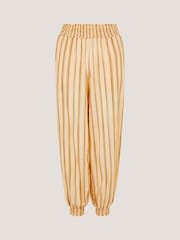 Monsoon Cream Eve Stripe Joggers - Image 5 of 5