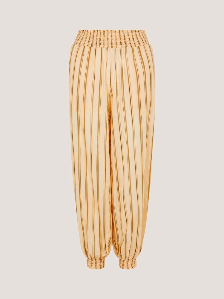 Monsoon Cream Eve Stripe Joggers - Image 5 of 5