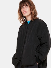 Whistles Black Short Ida Quilted Coat - Image 1 of 5