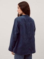 Monsoon Blue Felicity Linen Jacket - Image 2 of 5