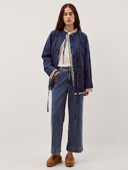 Monsoon Blue Felicity Linen Jacket - Image 4 of 5