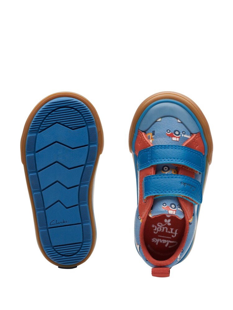 Clarks Blue Foxing Track T-Shoes - Image 7 of 7