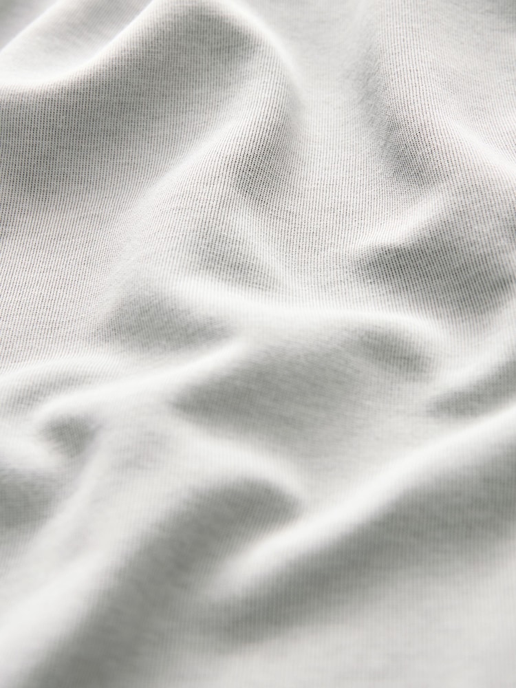 Grey Oversized Heavyweight Quarter Zip Polo Shirt - Image 8 of 8